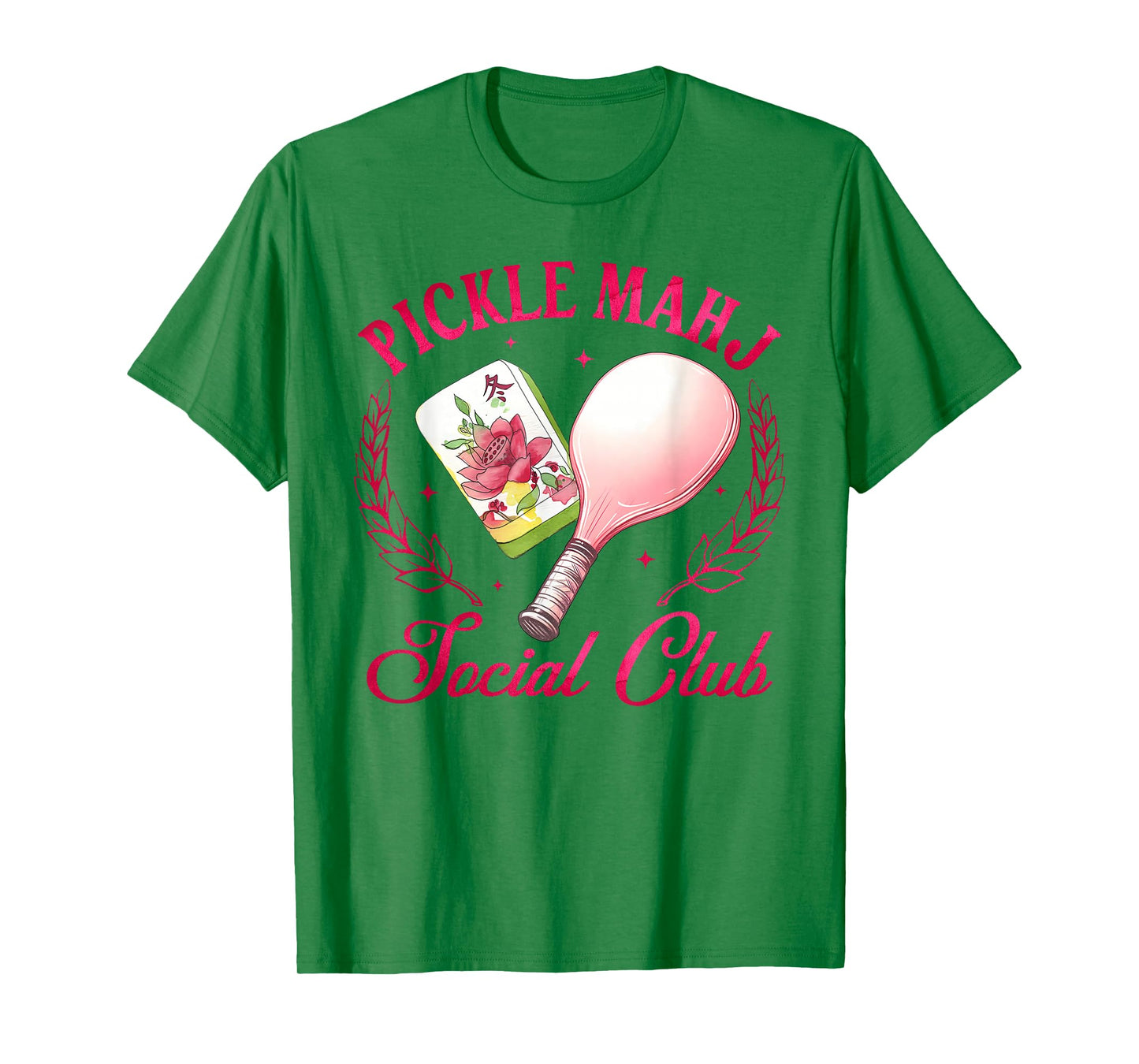 Pickleball & Mahjong Lover Funny Pickle Mahj Social Club T-Shirt