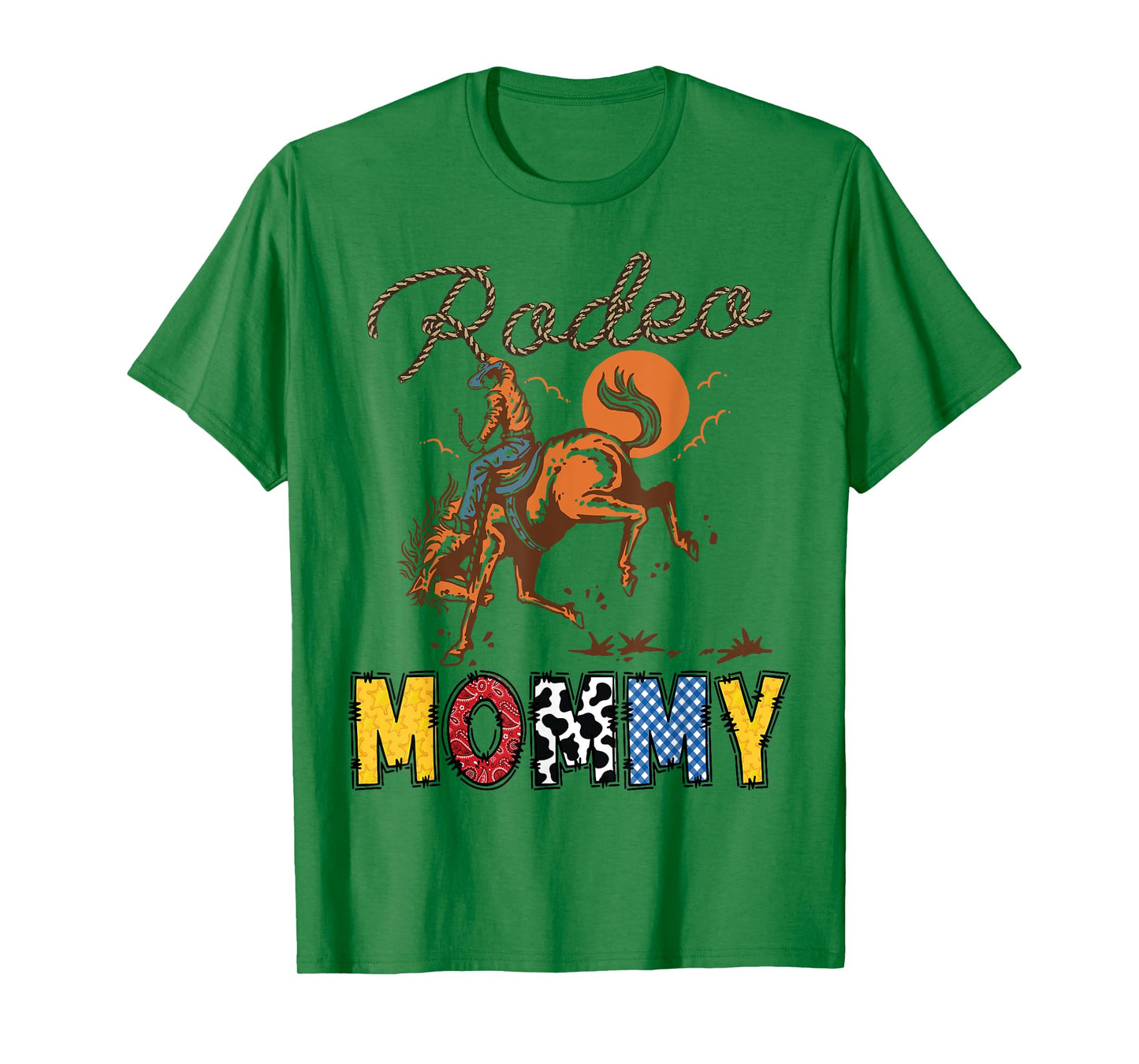 Rodeo Mommy Cowboy Cowgirl Birthday Matching Family T-Shirt