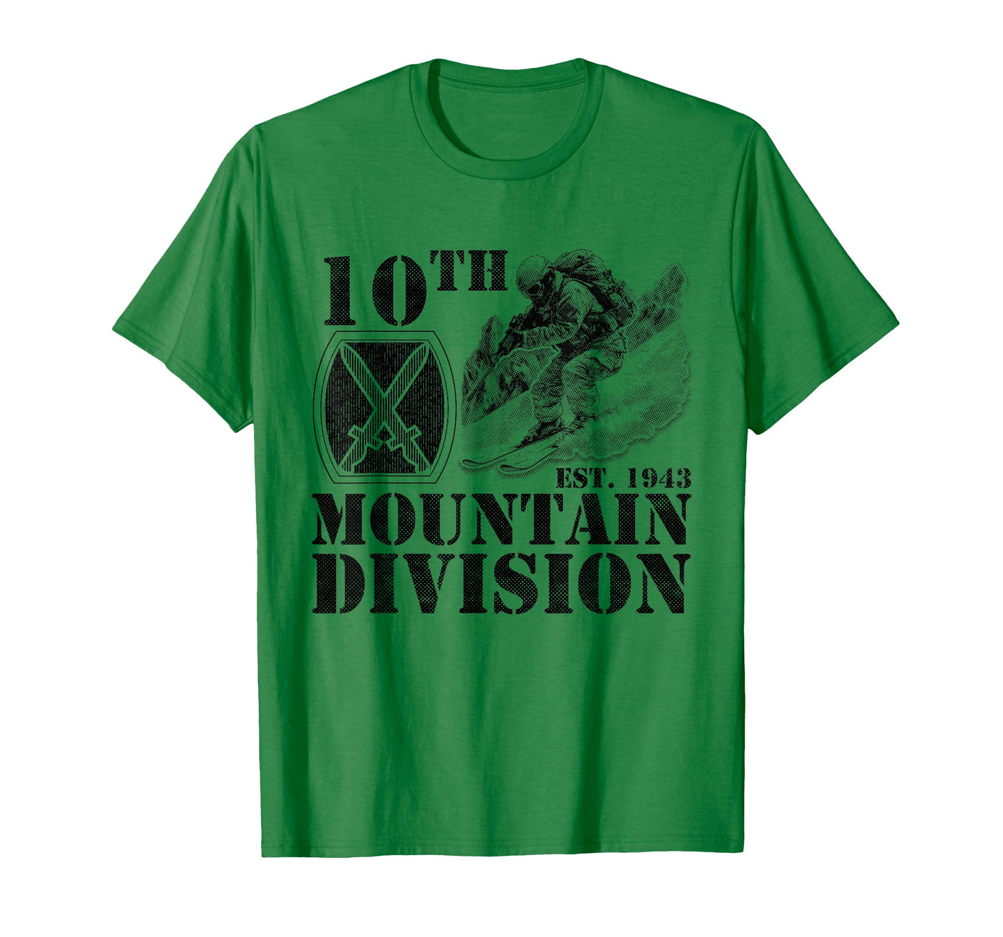 10th Mountain Division Climb to Glory Veteran Fort Drum T-Shirt
