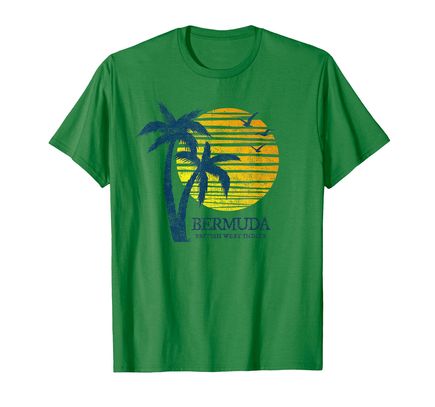 Vintage Bermuda Retro Throwback Cruise Beach Sunset Souvenir T-Shirt