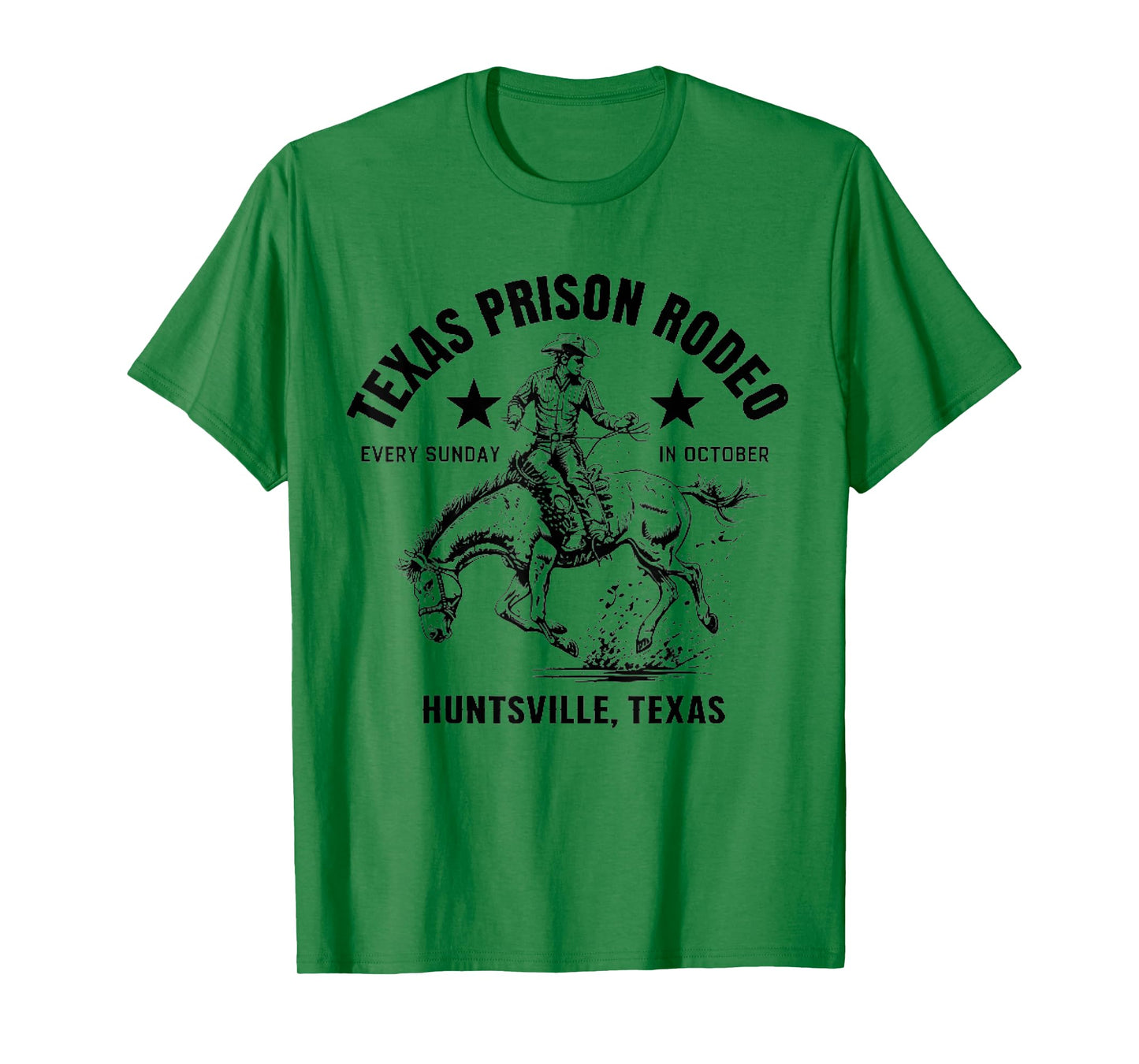 Texas Prison Rodeo Sunday In October Huntsville Texas Tee T-Shirt