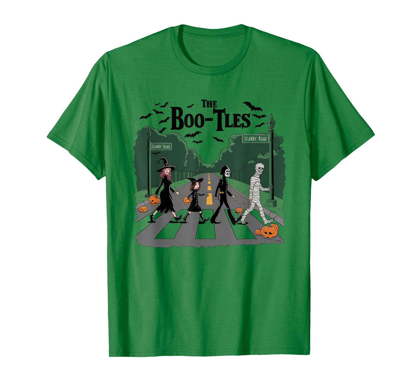 The Boo-tles Scabby Road Funny Band Parody Halloween T-Shirt