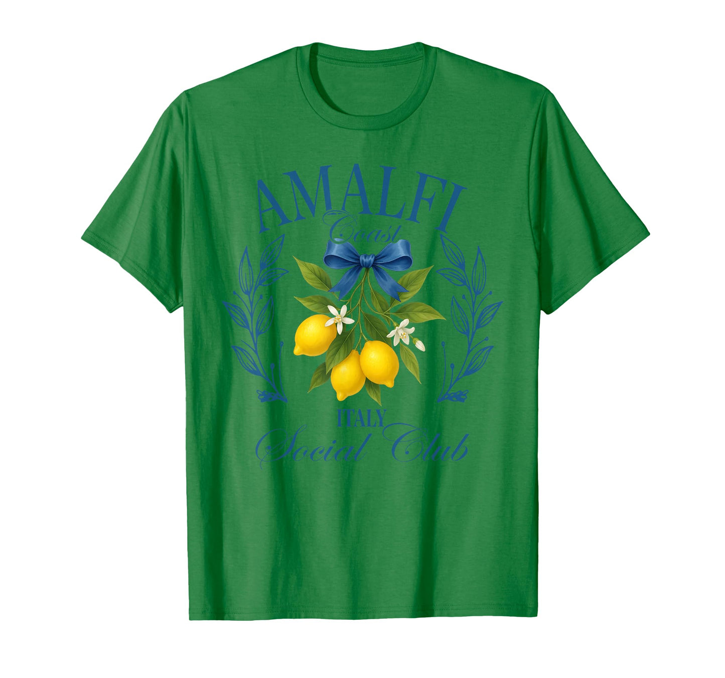 Amalfi Coast Social Club Italy Lemon Retro Summer Vacation T-Shirt