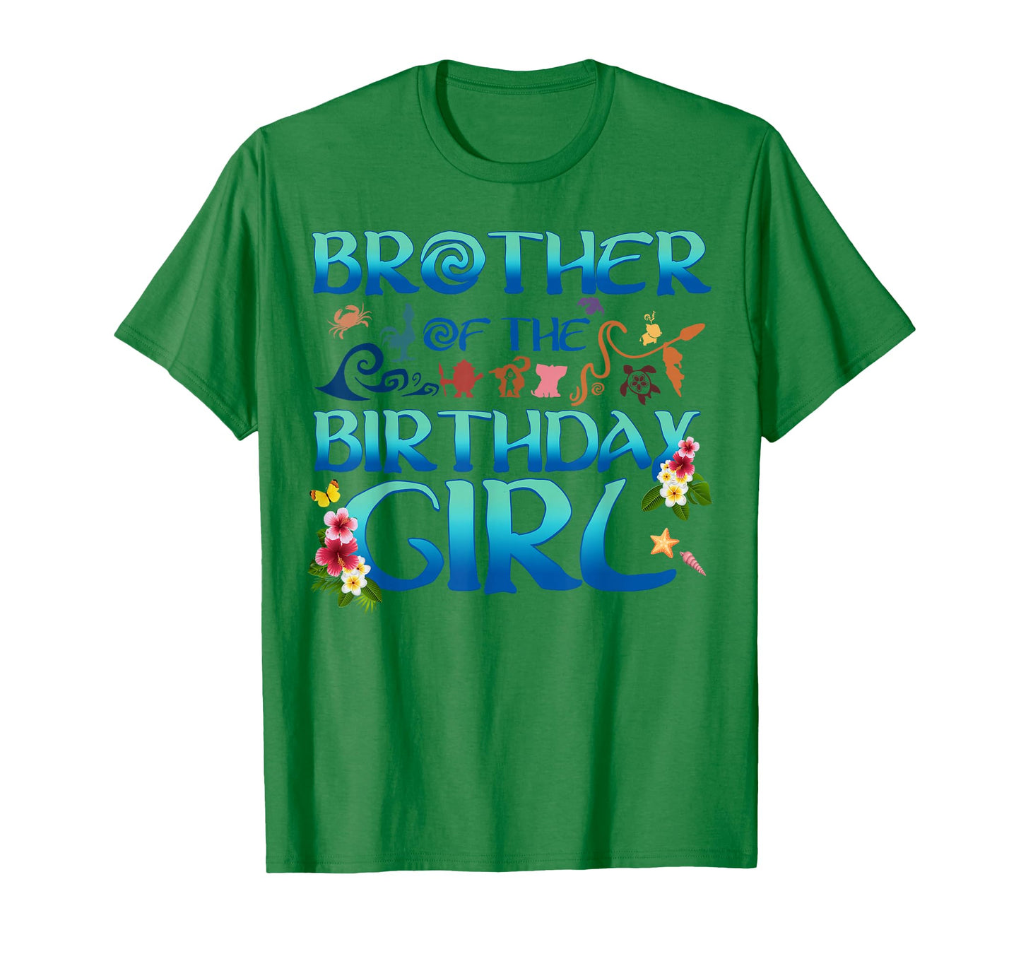 Brother Of The Birthday Girl Cute Oceania Adventure Family T-Shirt