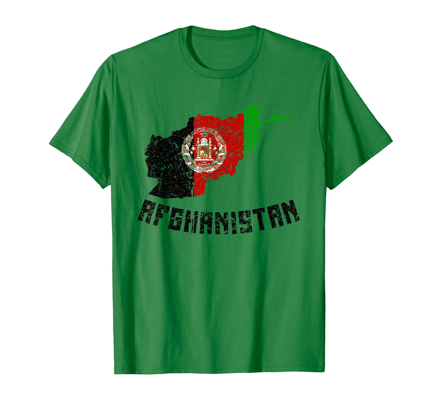 Flag Of Afghanistan Distressed Men Women Kids Afghan T-Shirt