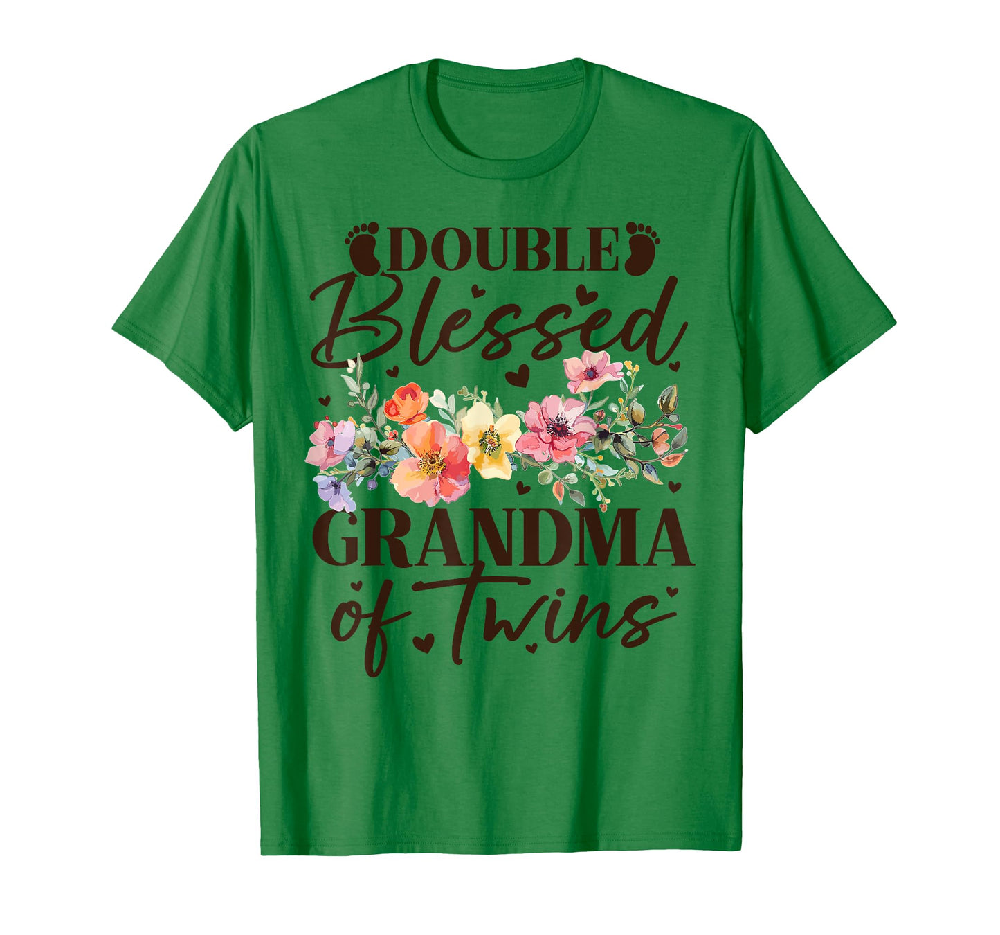 Double Blessed Grandma of Twins - Funny Twin Grandmother T-Shirt