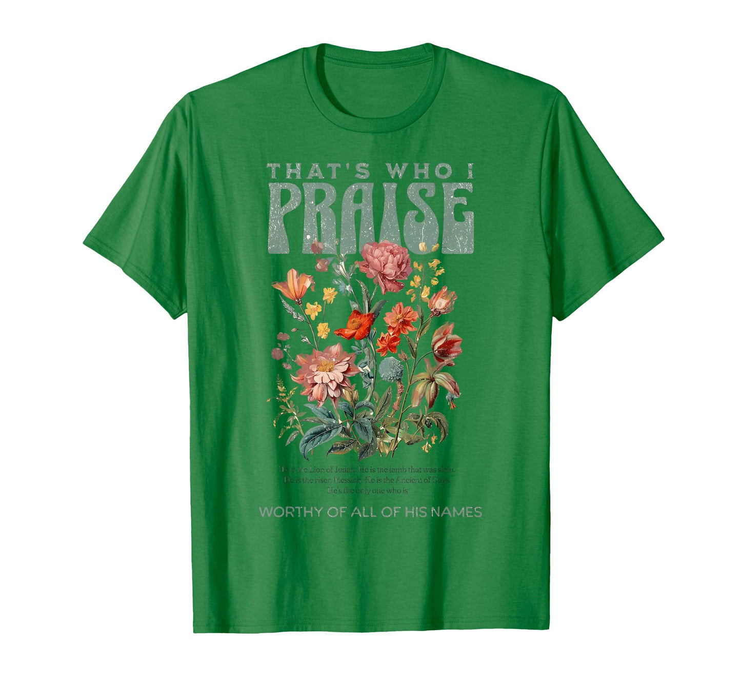Brandon That's Who I Praise Jesus Christian Lake Merch T-Shirt