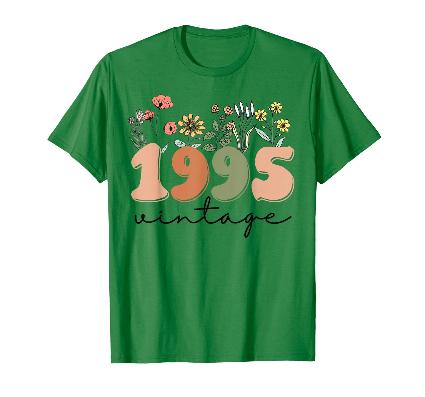 30 Years Old Vintage 1995 30th Birthday Tee Wildflower Women T-Shirt