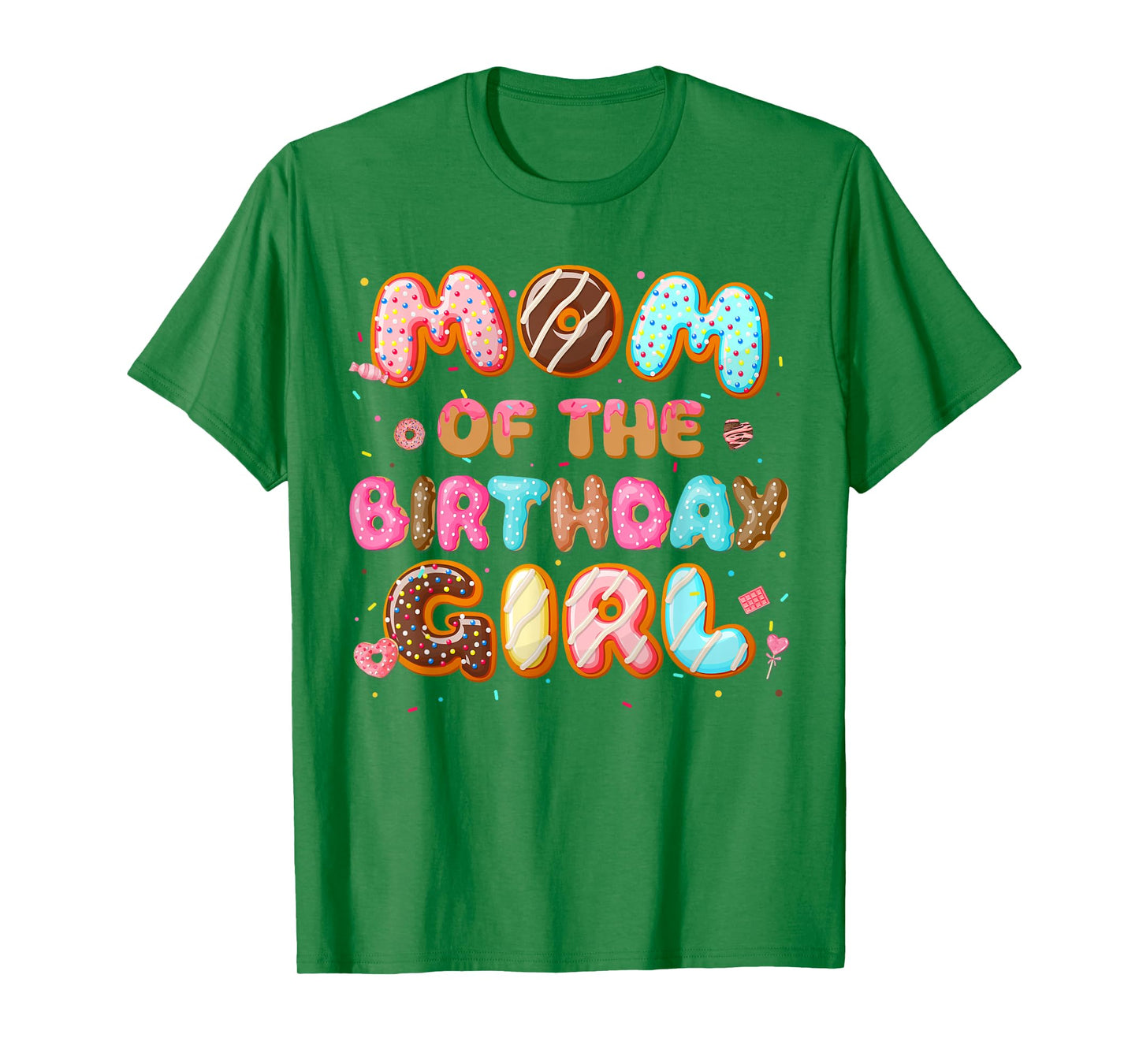 Mom Of The Birthday Girl Donut Group Family Matching Party T-Shirt