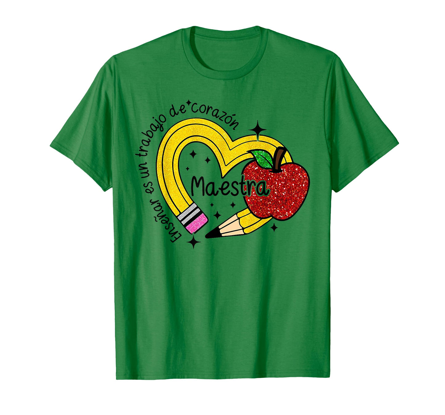 Maestra Enseñar Es Un Trabajo de Corazón T-Shirt