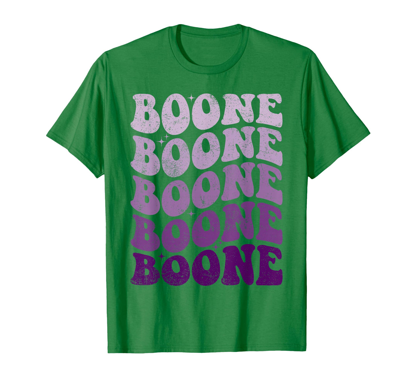 Boone Personalized Name Retro Groovy 80's Woman Kids Women T-Shirt