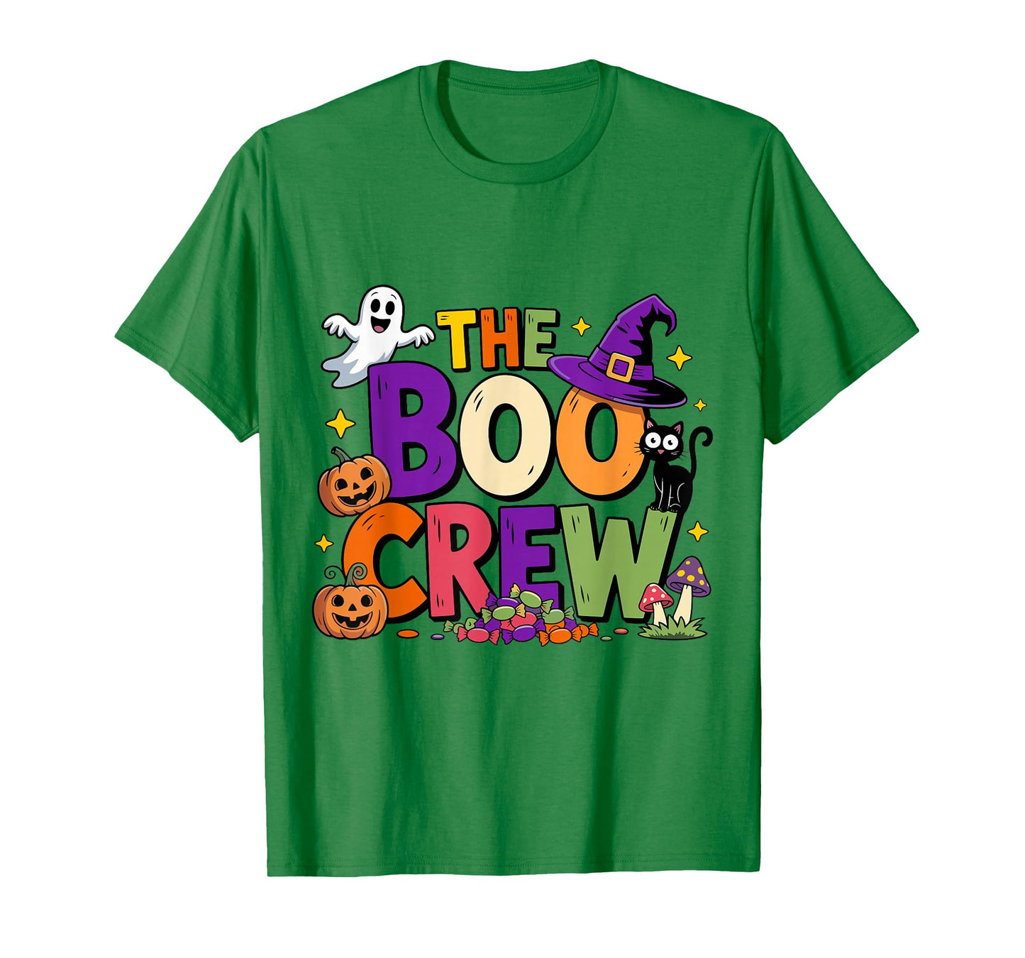 Halloween The Boo Crew Cute Ghost Spooky Family Matching T-Shirt