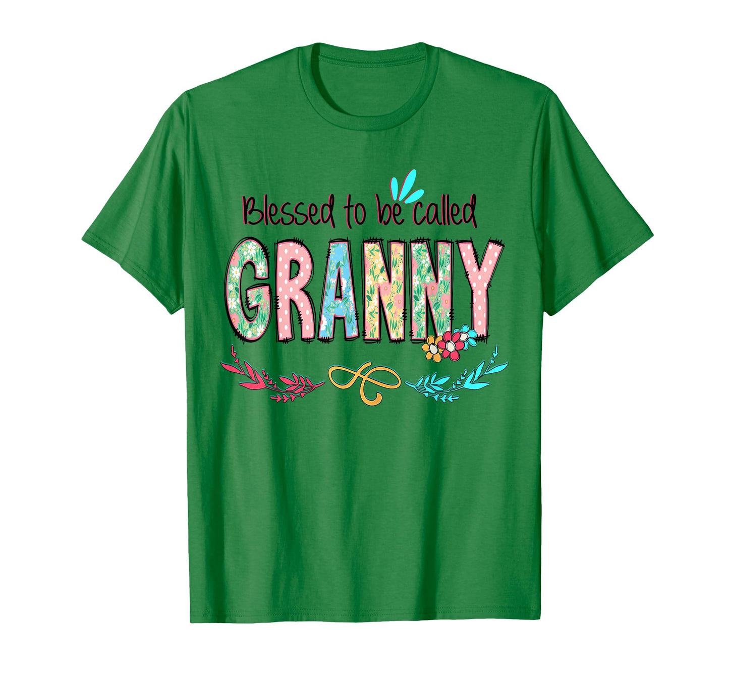 Blessed to Be Called Granny Floral Mother's Day T-Shirt