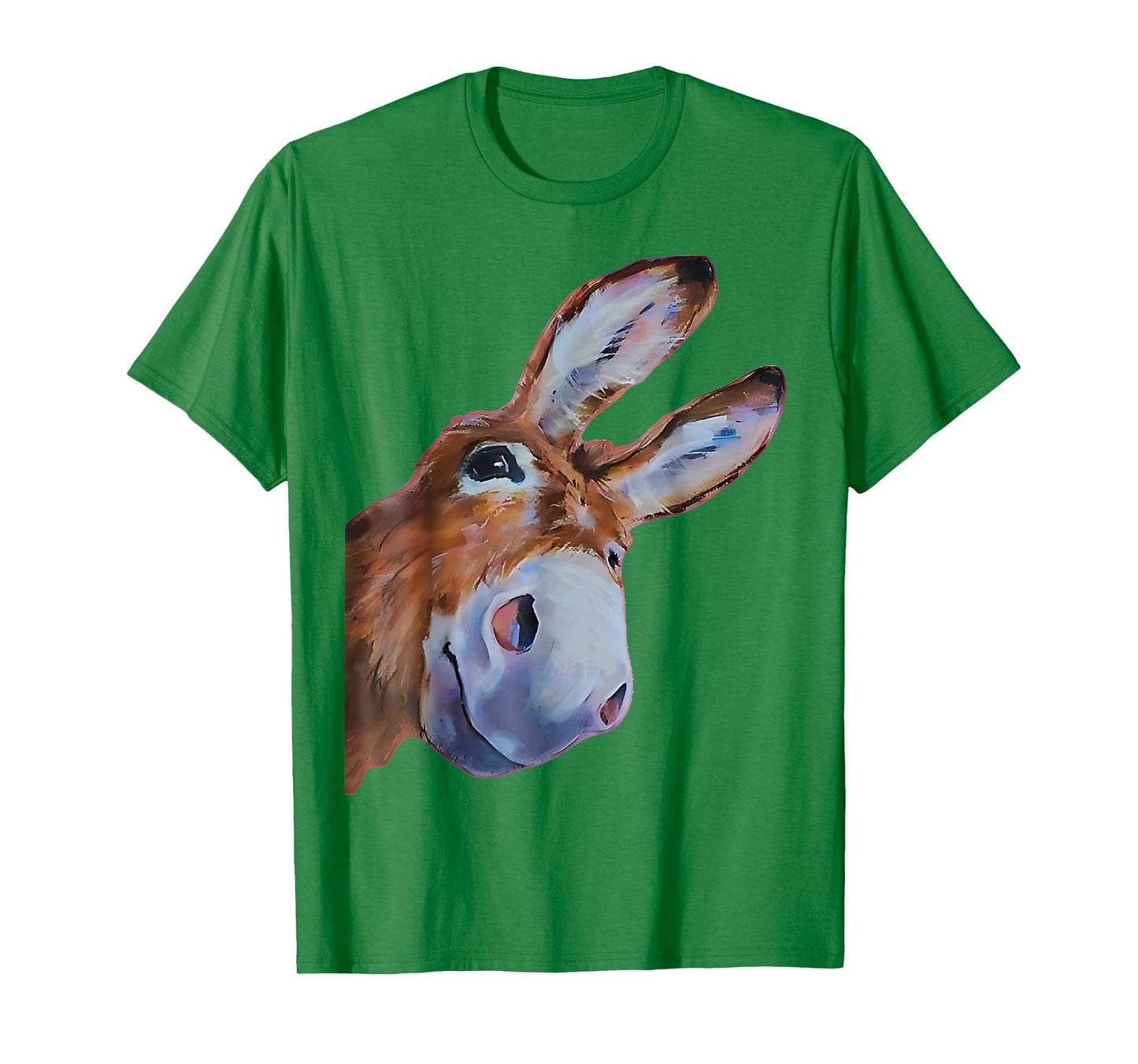 Funny Donkey Art Donkey Head Smile Eagerly Donkey Lover Men T-Shirt