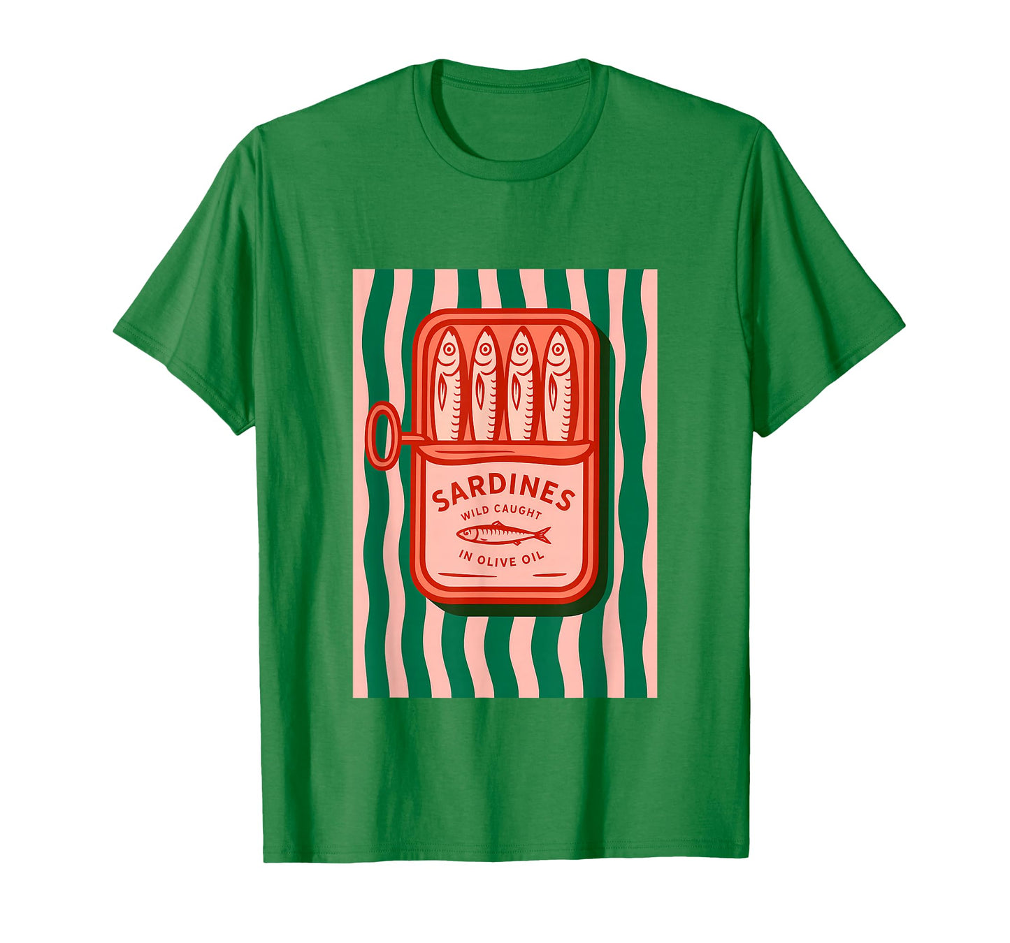 Sardines Tinned Fish Retro Graphic Summer for Men Women T-Shirt