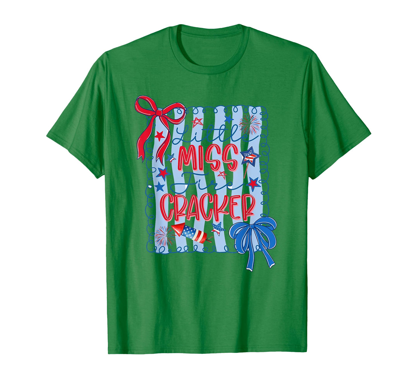 Little Fire Cracker 4th Of July USA America Patriotic T-Shirt
