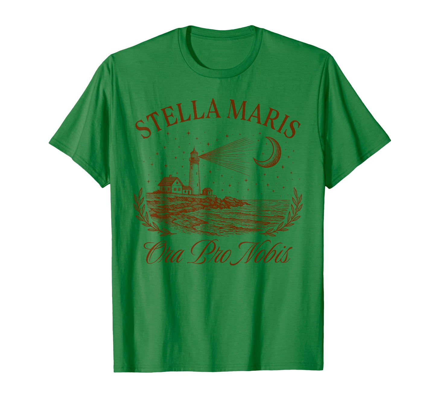 Catholic Mom Virgin Mary Faith Stella Maris Ora Pro Nobis T-Shirt