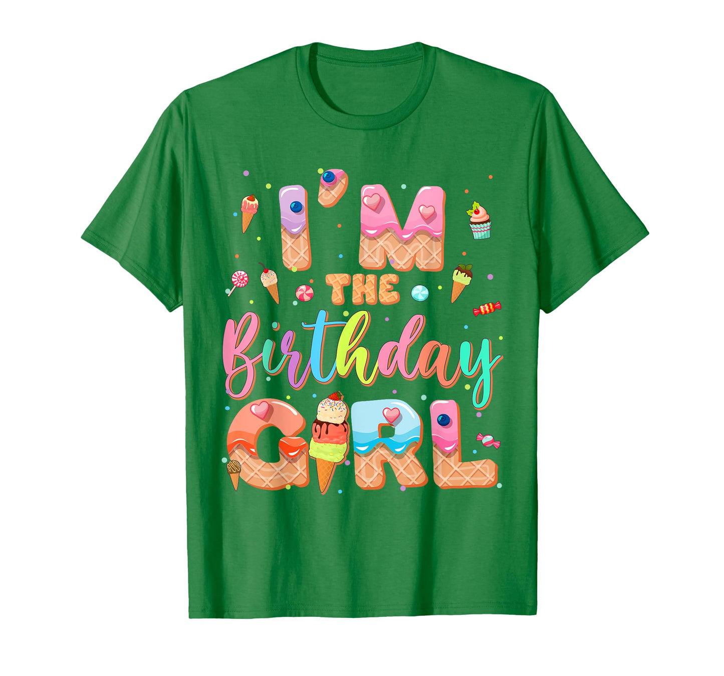 Im The Birthday Ice Cream Group Family Matching Party T-Shirt