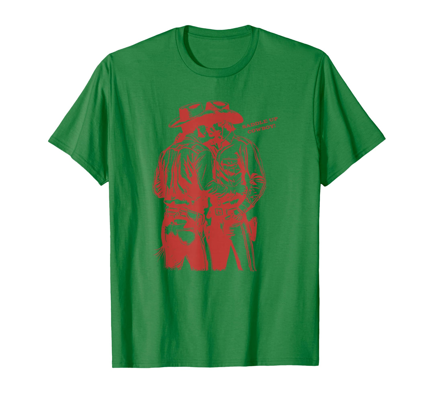 Retro Funny Saddle Up Cowboy Gay Trans Rights LGBT Pride T-Shirt