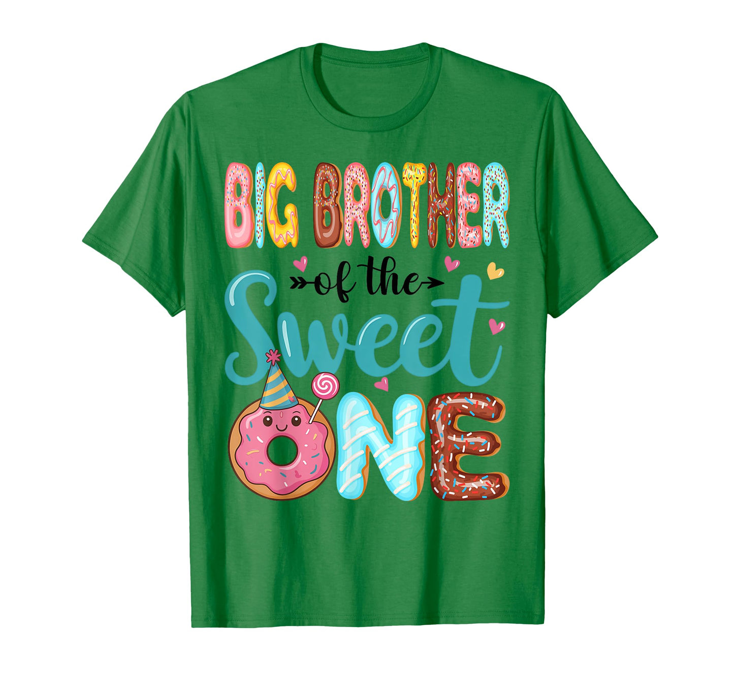 Big Brother Of The Sweet One 1st Birthday Girl Donut Party T-Shirt