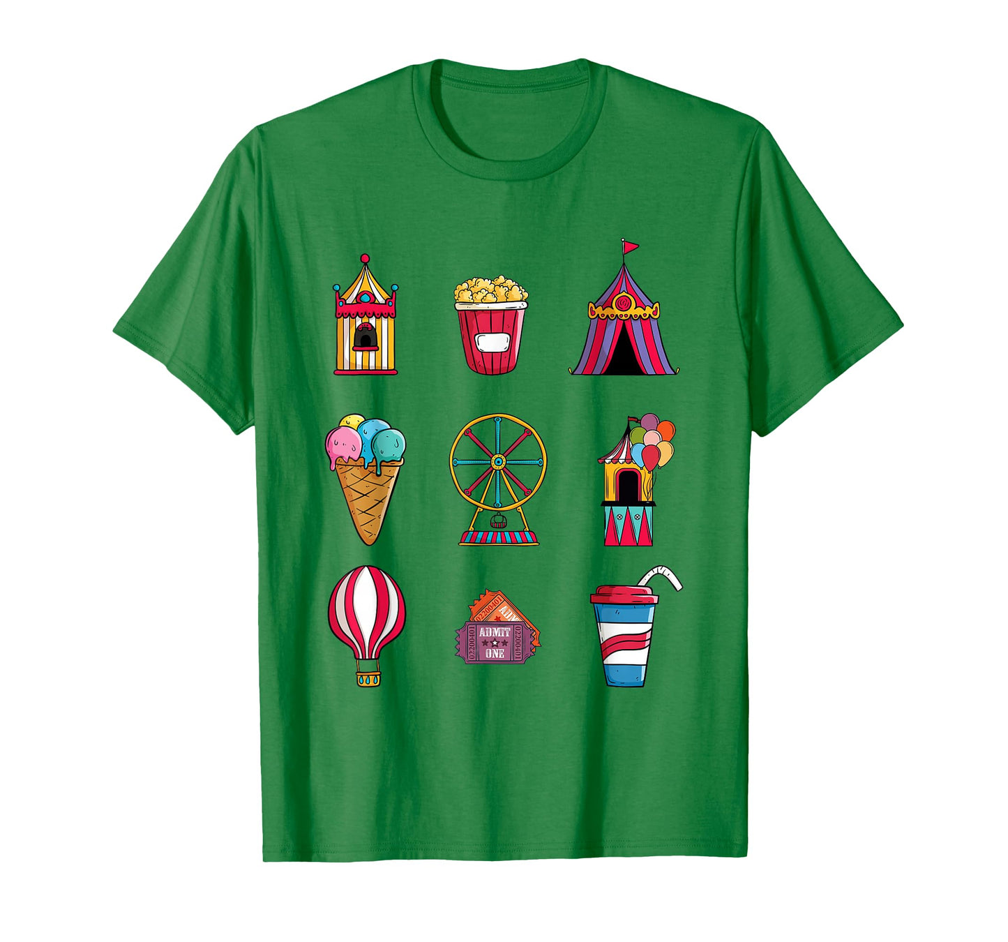 Funny State Fair With Ice Cream Ferris Wheel And Circus Tent T-Shirt