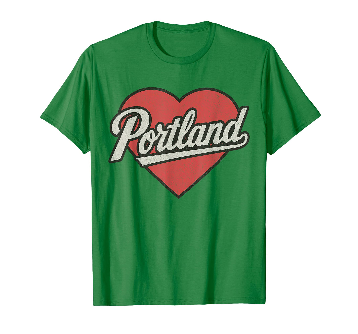 Retro Portland Heart City Pride Throwback Portland T-Shirt
