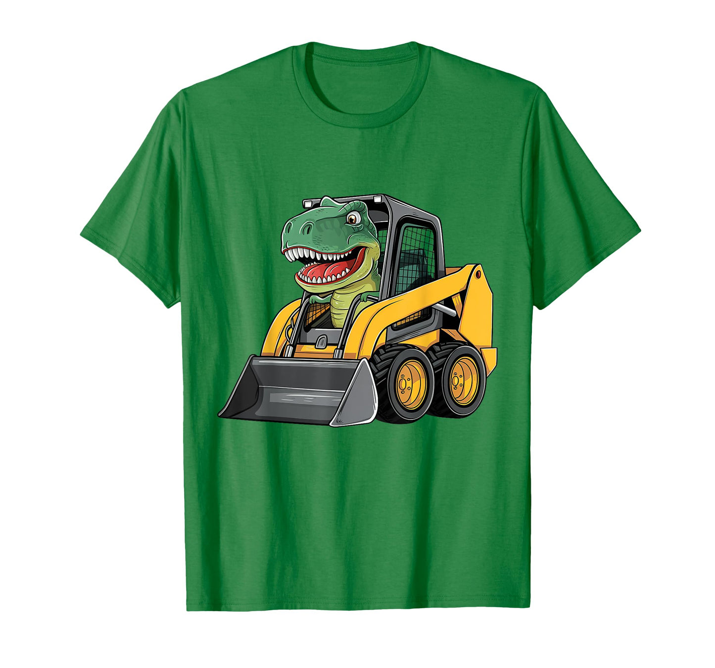 Funny Dinosaur Construction Truck Excavator Kids Boy Girl T-Shirt