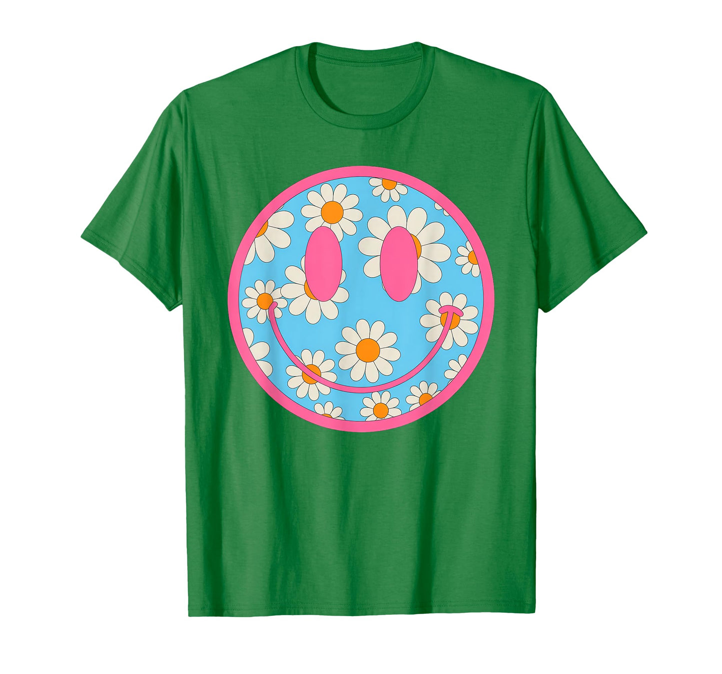 Happy Retro Daisy Smile Face Preppy Aesthetic Men Women Kids T-Shirt