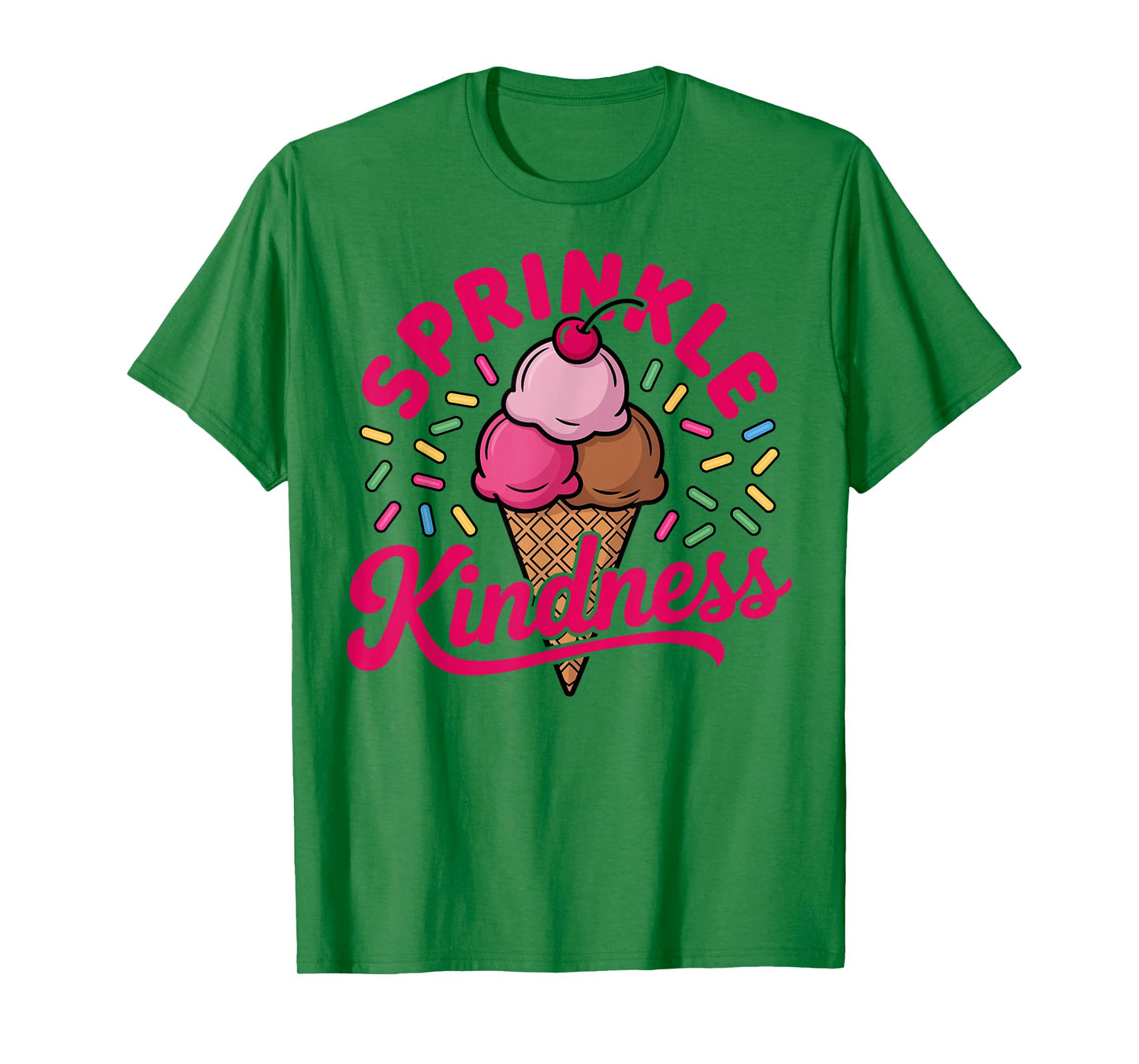 Ice Cream Sprinkle Kindness Funny Ice Cream Lover Women T-Shirt