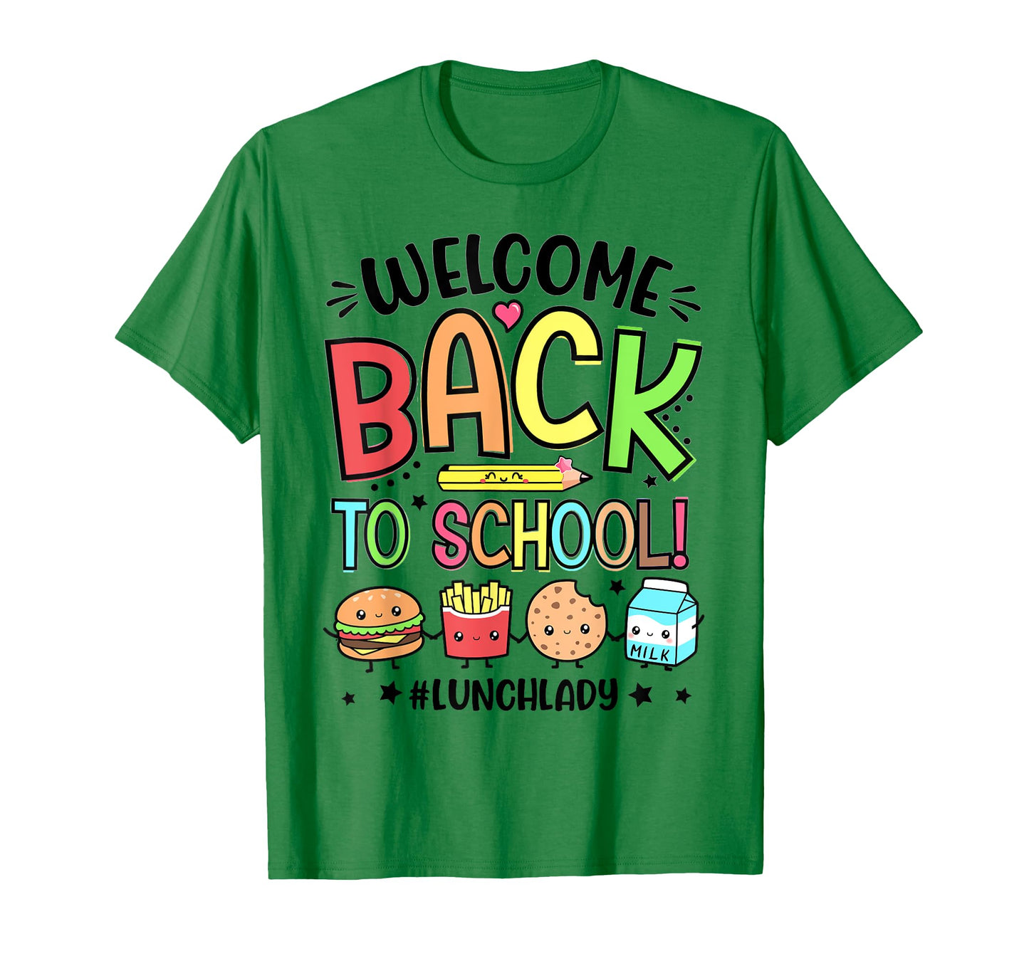 Lunch Lady Welcome Back To School 1st Day Of School Womens T-Shirt