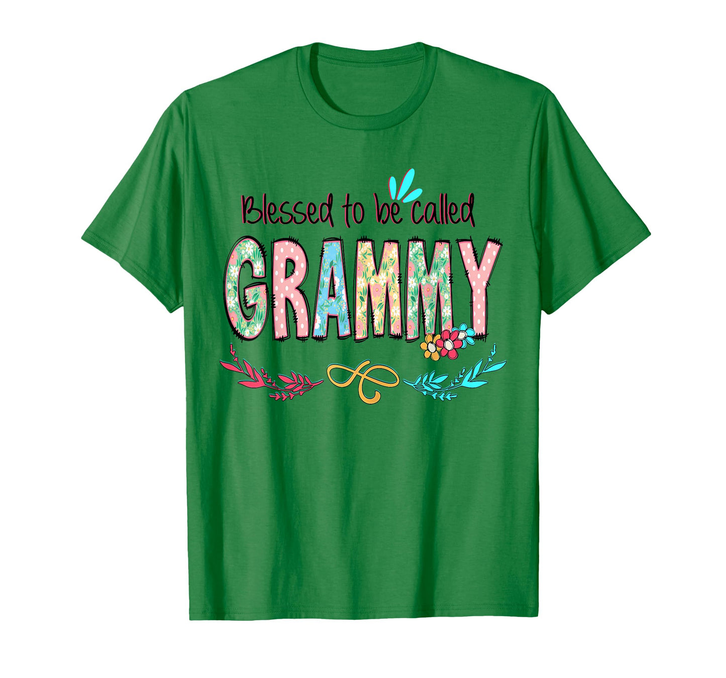 Blessed to Be Called Grammy Floral Mother's Day T-Shirt