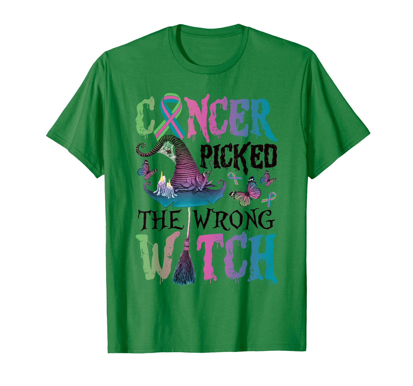 Metastatic Breast Cancer Picked The Wrong Witch Halloween T-Shirt