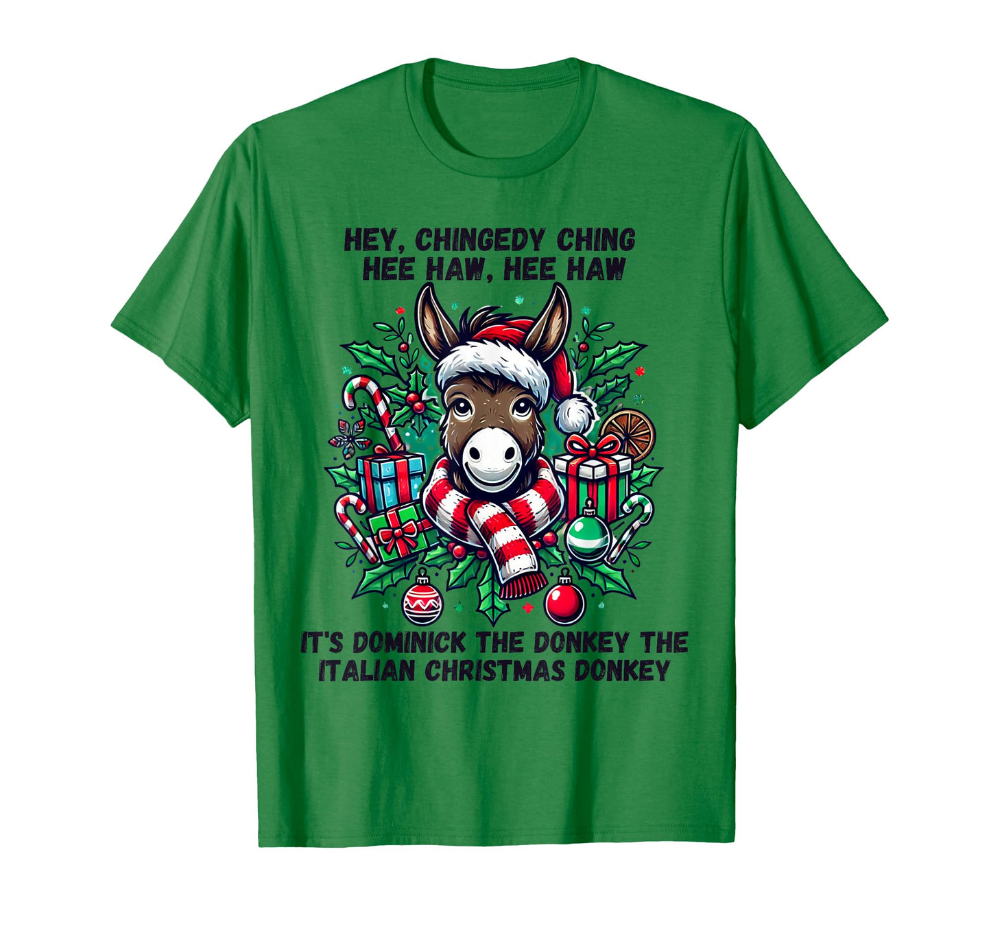 Cute Christmas Italian Christmas Donkey Dominick The Donkey T-Shirt