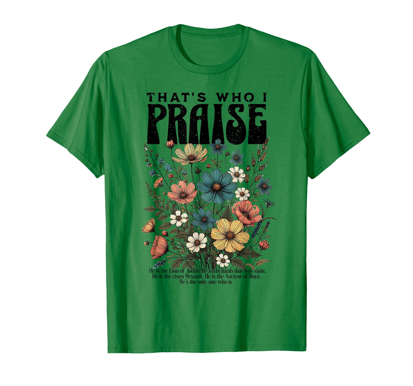 Brandon That's Who I Praise Jesus Christian Lake Merch T-Shirt