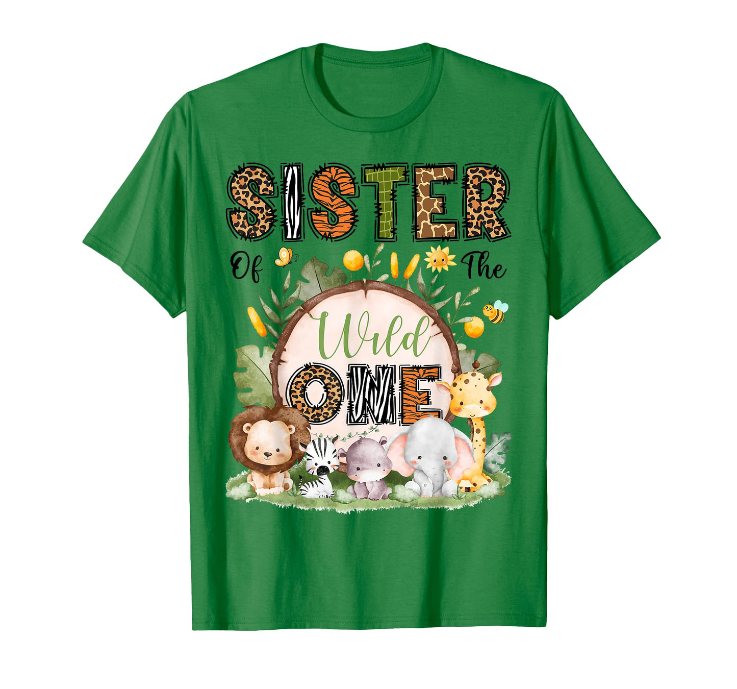 Sister Of The Wild One 1St Birthday Boy Safari Jungle T-Shirt