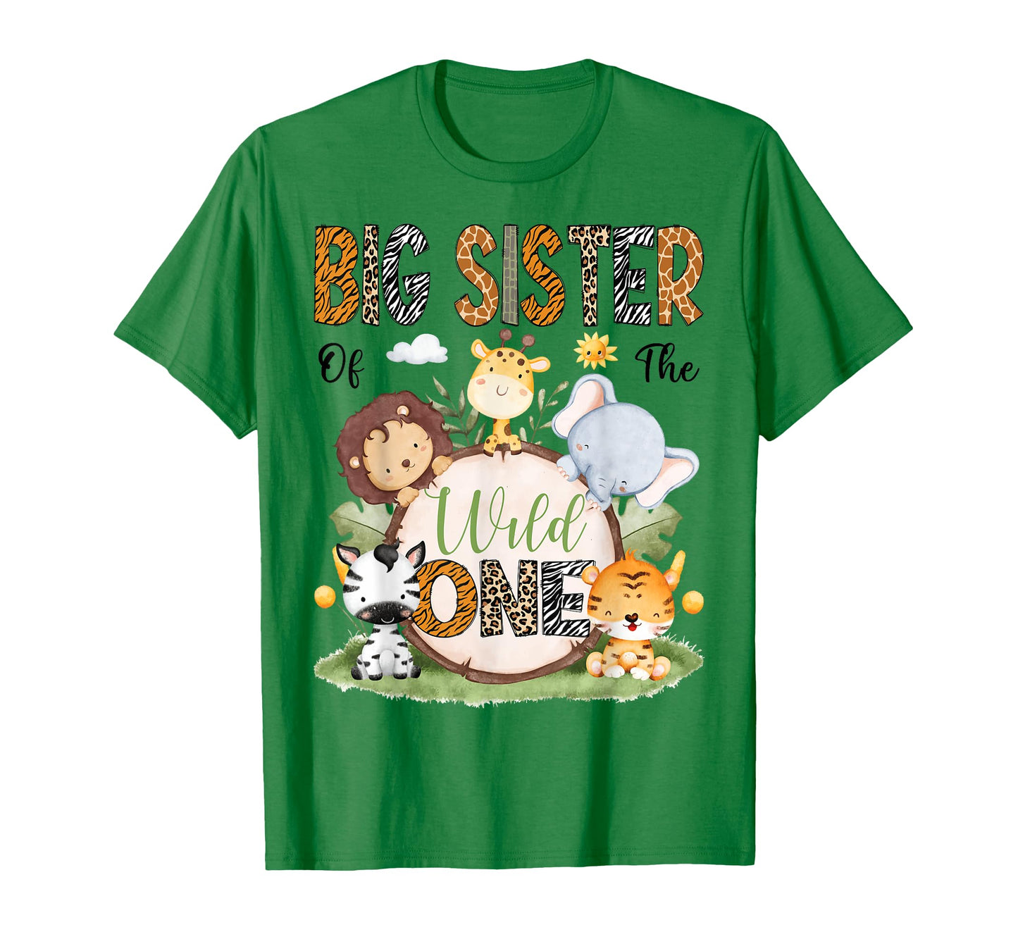 Big Sister Of The Wild One 1St Birthday Boy Safari Lover T-Shirt