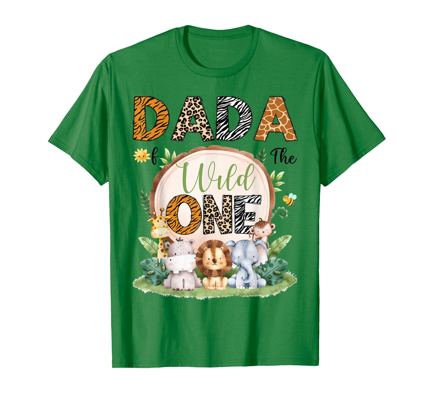 Dada Of The Wild One 1St Birthday Boy Safari Jungle T-Shirt