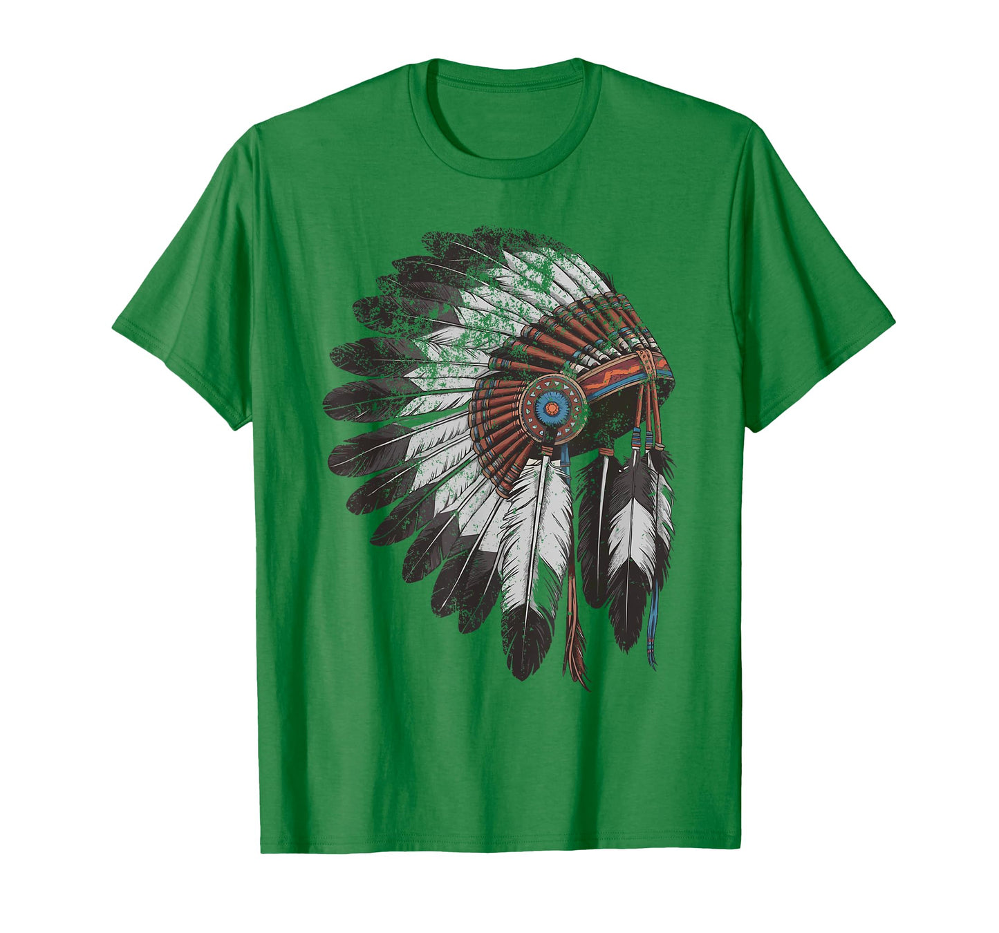 Native American Indigenous Peoples Day Indian Headdress T-Shirt