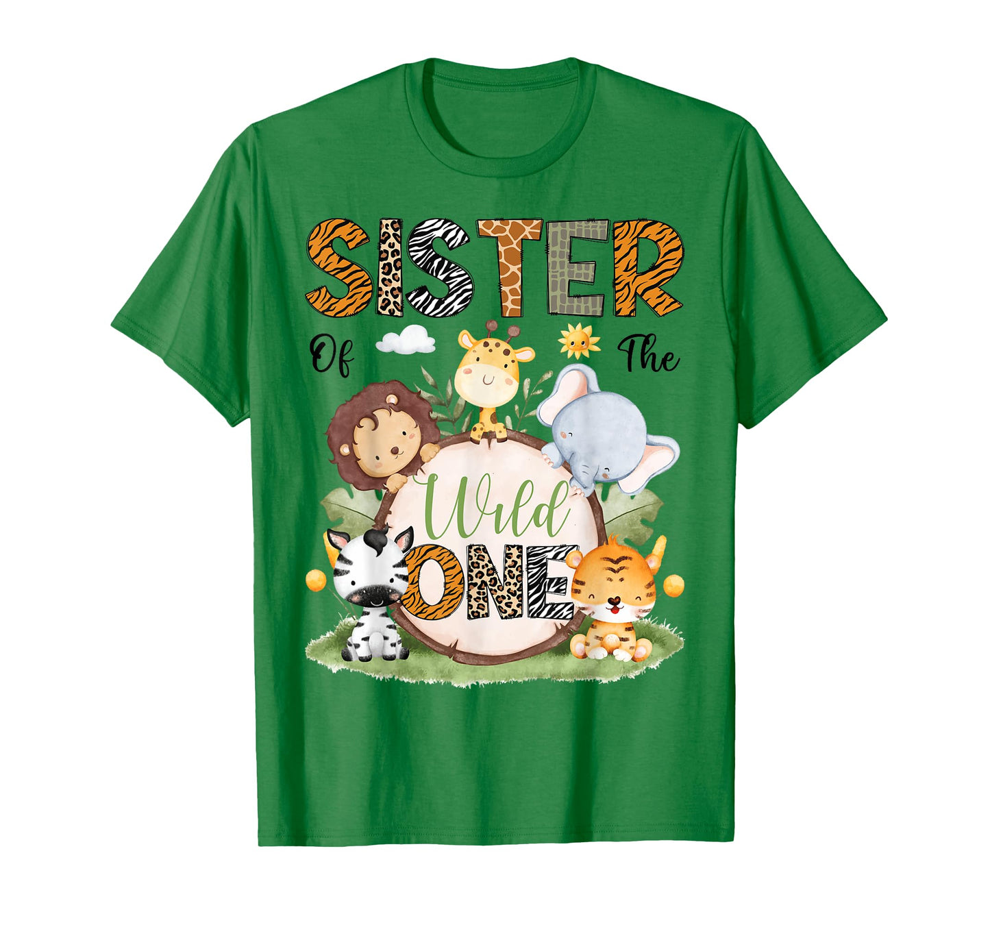 Sister Of The Wild One 1St Birthday Boy Safari Lover T-Shirt