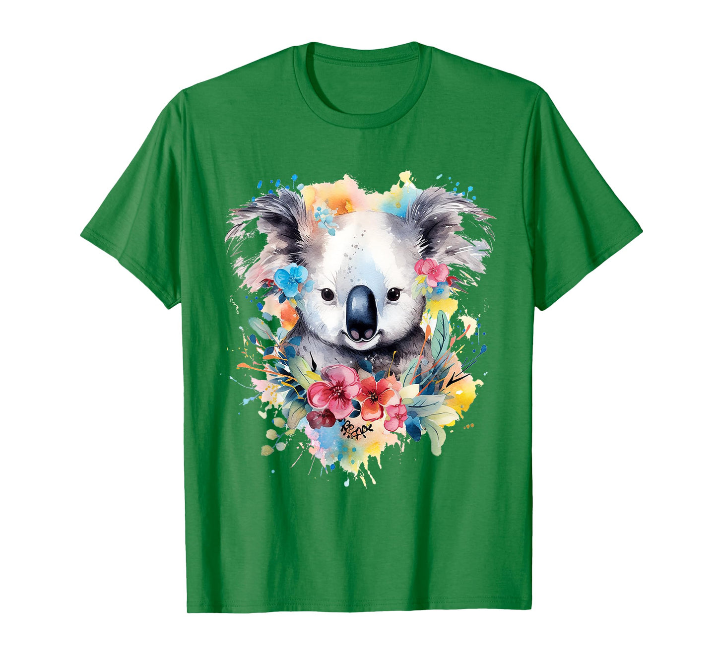 Koala Animal Colorful Motif Painting Art Abstract Koala T-Shirt