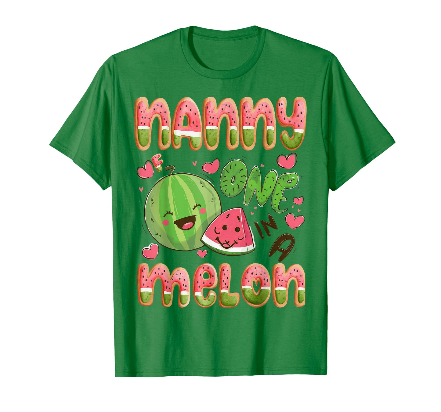 Nanny Of One In A Melon 1St Birthday Watermelon Bday Party T-Shirt