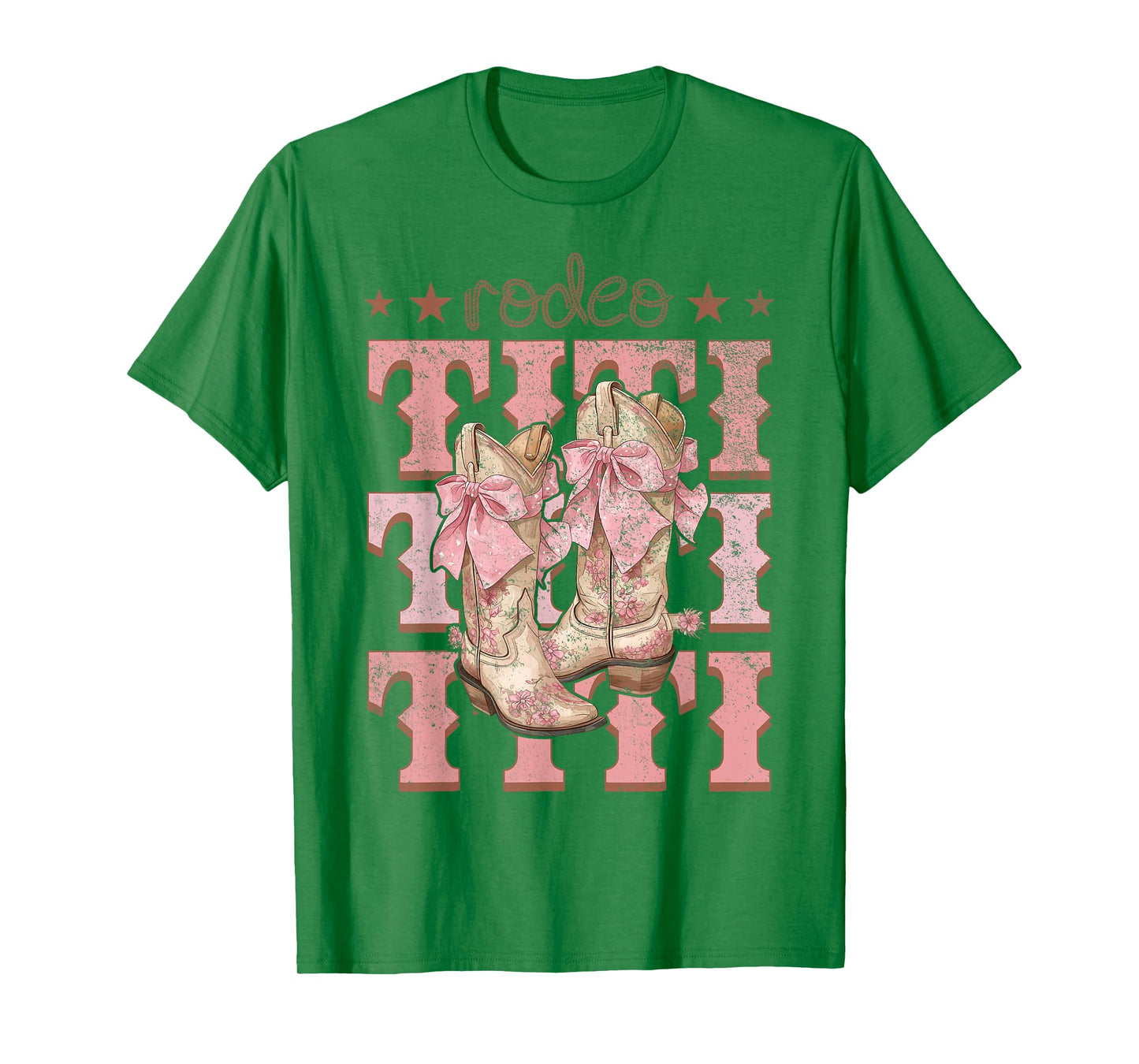 Rodeo Titi Pink Boots Coquette Cow-Girl Birthday Party T-Shirt