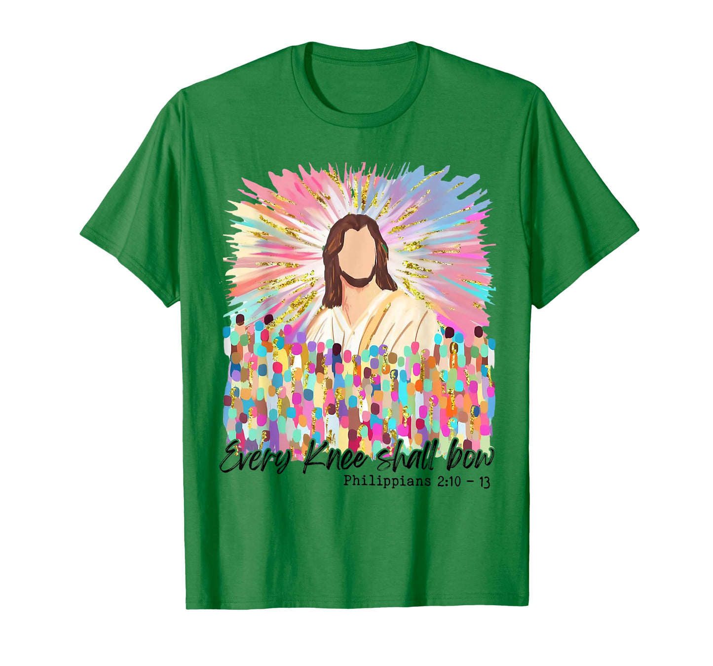 Every Knee Shall Bow Jesus Easter Faith T-Shirt