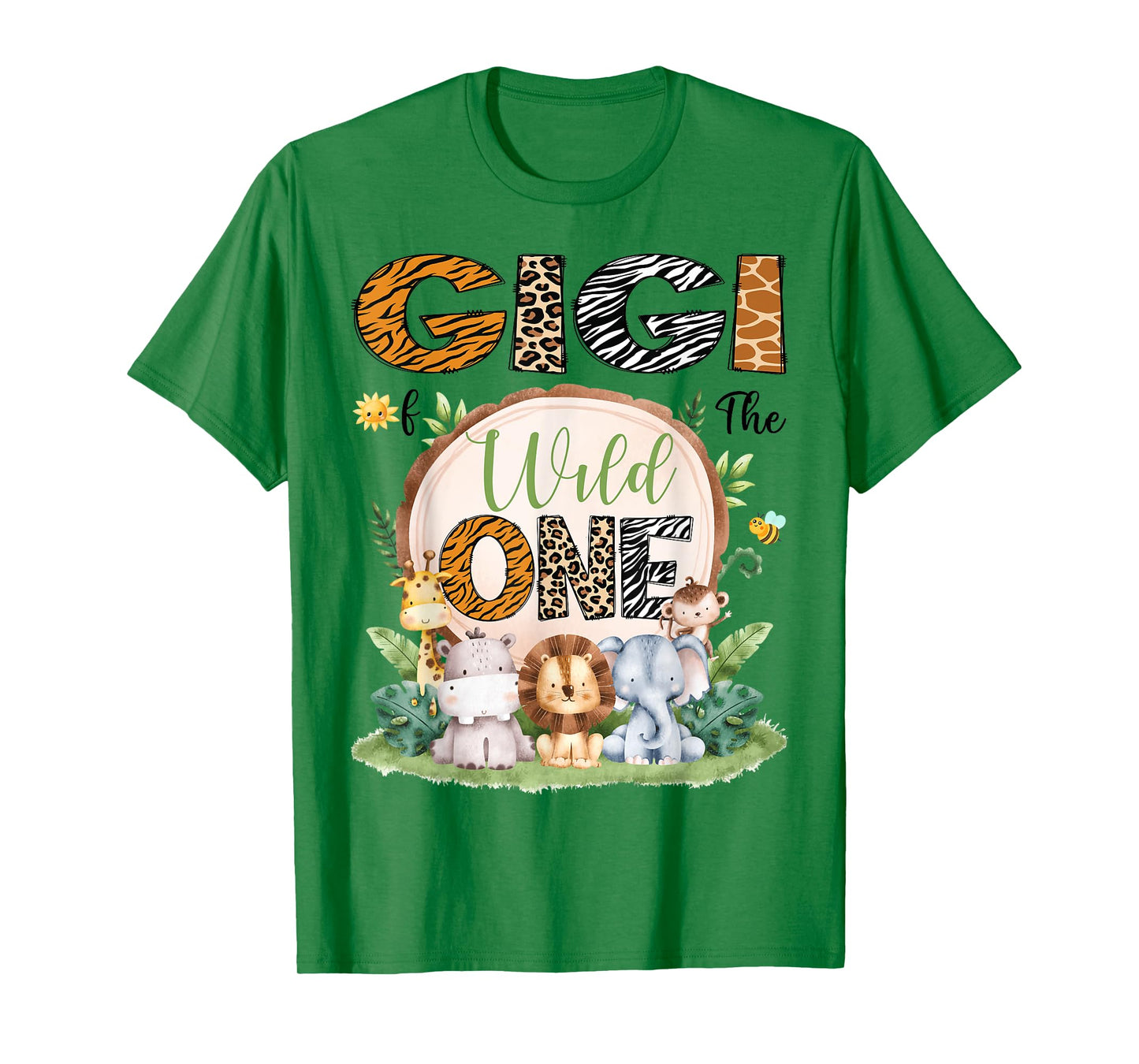 Gigi Of The Wild One 1St Birthday Boy Safari Jungle T-Shirt
