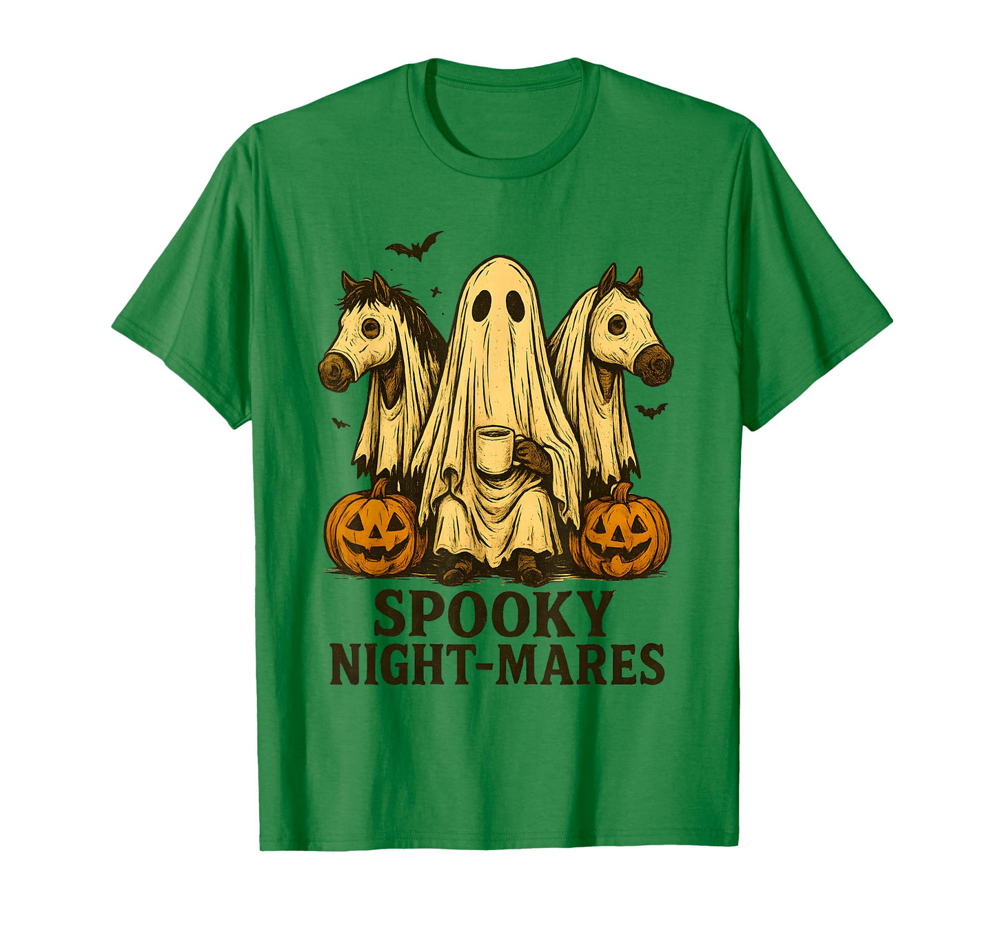 Spooky Night Mares Funny Ghost Horse Halloween T-Shirt