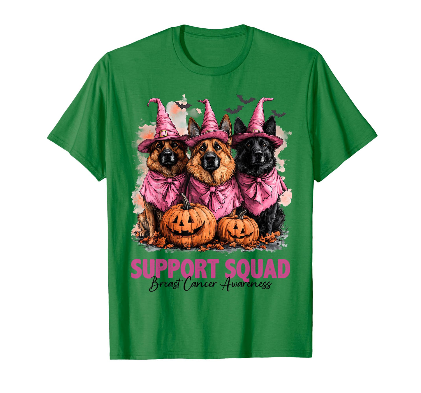 In October We Wear Pink German Shepherd Breast Cancer Gifts T-Shirt