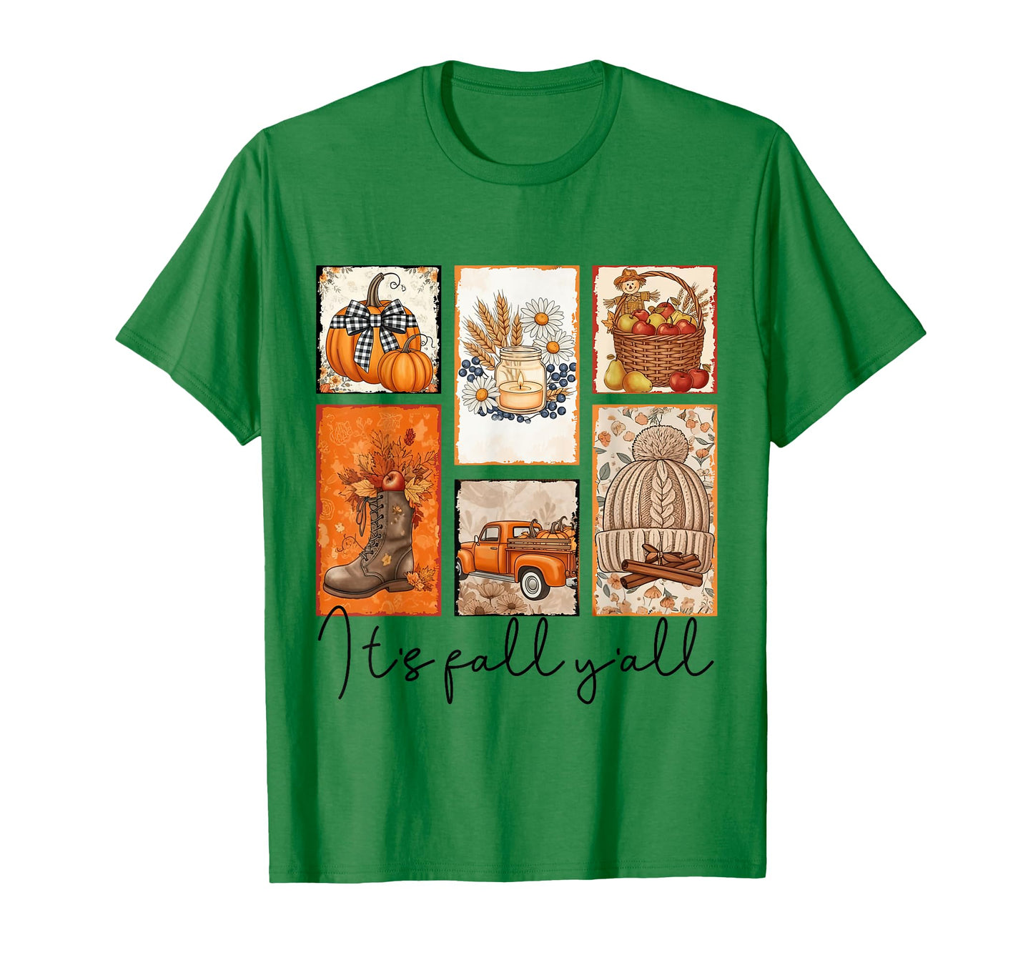 It's Fall Y'all Autumn Pumpkin Season Halloween Thanksgiving T-Shirt