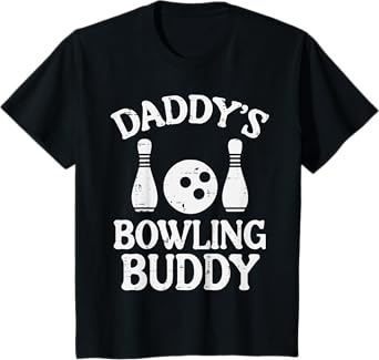 Daddys Bowling Buddy Cute Bowler Boys Girls Kids Toddler T-Shirt