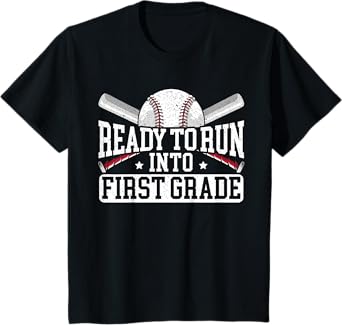 Kids Ready To Run Into First Grade First Day Of School T-Shirt