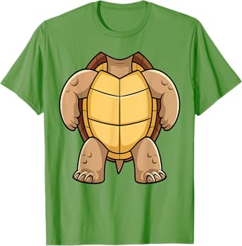 Turtle Shirt Adult Kids Men Women Turtle Shell Costume T-Shirt